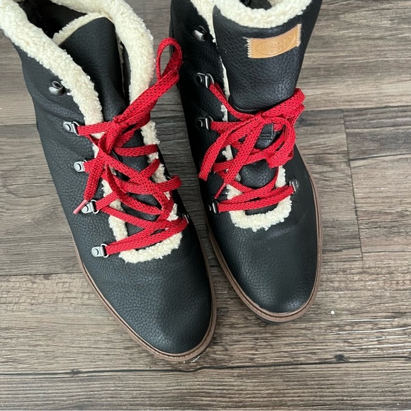 Dr. Scholls Boots Women's 11 Lisdale Black Lace Up Snow Utility Outdoor - Picture 2 of 6